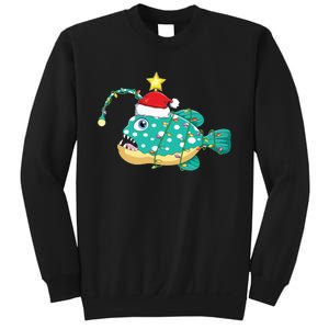 Anglerfish Lighting Xmas Tree Matching Anglerfish Christmas Sweatshirt