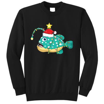 Anglerfish Lighting Xmas Tree Matching Anglerfish Christmas Sweatshirt