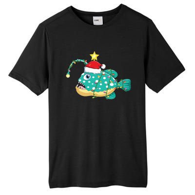 Anglerfish Lighting Xmas Tree Matching Anglerfish Christmas Tall Fusion ChromaSoft Performance T-Shirt