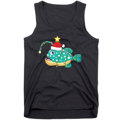 Anglerfish Lighting Xmas Tree Matching Anglerfish Christmas Tank Top