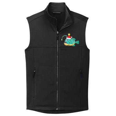 Anglerfish Lighting Xmas Tree Matching Anglerfish Christmas Collective Smooth Fleece Vest