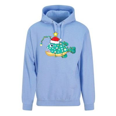 Anglerfish Lighting Xmas Tree Matching Anglerfish Christmas Unisex Surf Hoodie