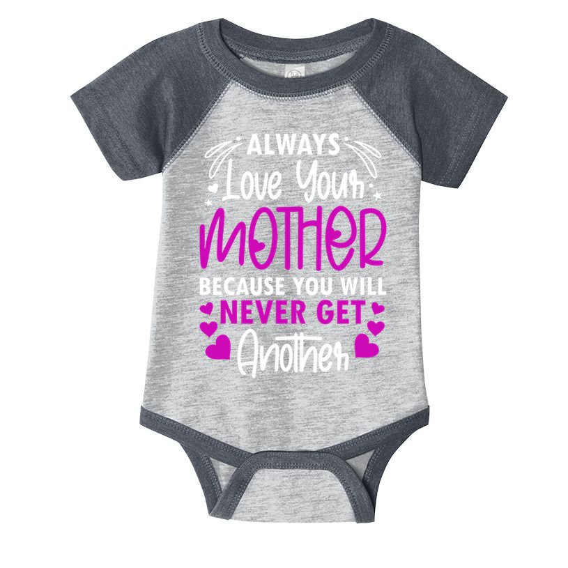 Always Love Your Mother Because You Will - Mother Daughter Gift Infant Baby Jersey Bodysuit