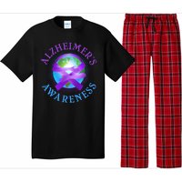 Alzheimer's Awareness Support Ribbon Hugging The World Pajama Set