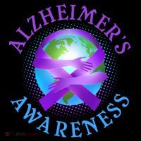 Alzheimer's Awareness Support Ribbon Hugging The World Short Acrylic Beanie