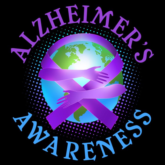 Alzheimer's Awareness Support Ribbon Hugging The World Full Zip Hoodie