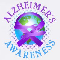 Alzheimer's Awareness Support Ribbon Hugging The World Garment-Dyed Sweatshirt