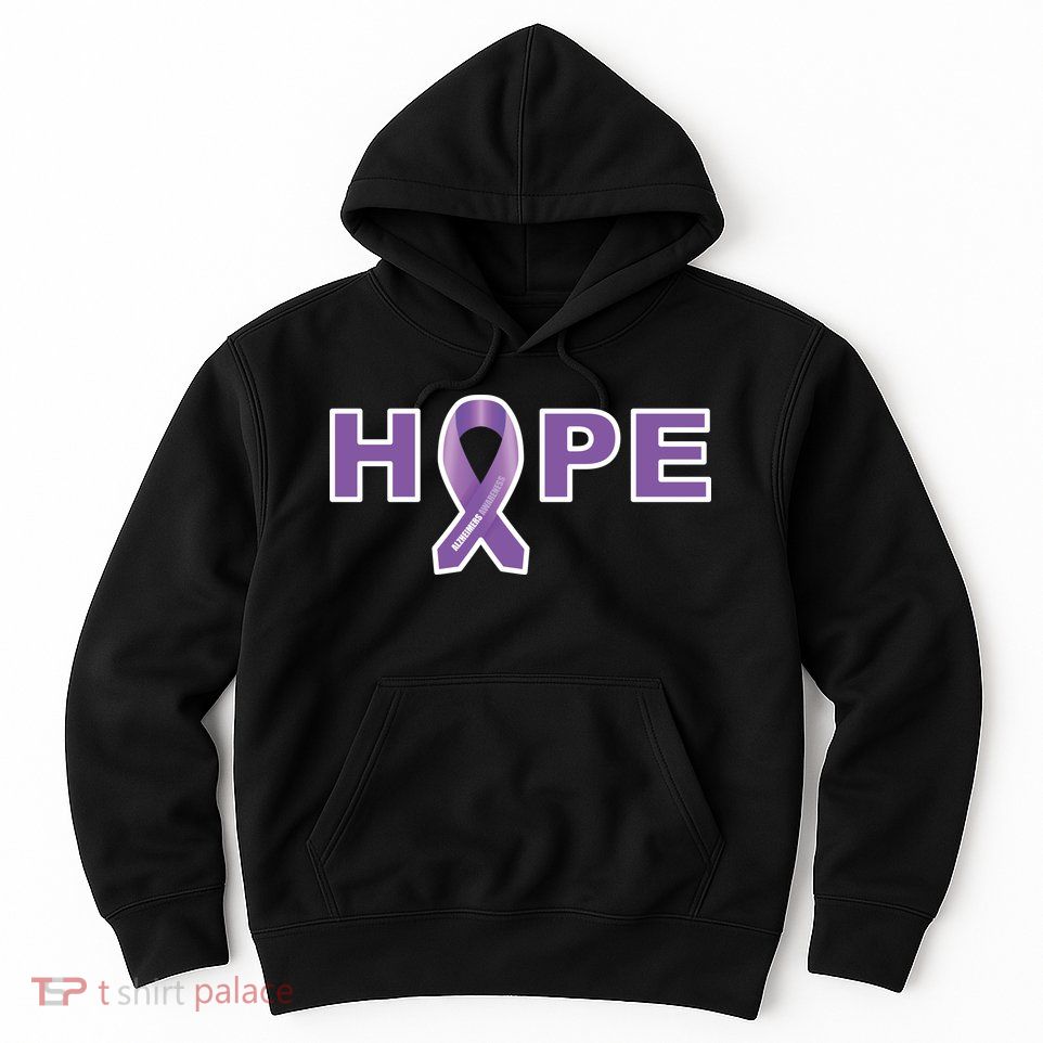 Alzheimer's Disase Awareness Ribbon Hoodie