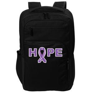 Alzheimer's Disase Awareness Ribbon Impact Tech Backpack