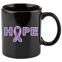 Alzheimer's Disase Awareness Ribbon 11oz C Handle Ceramic Mug
