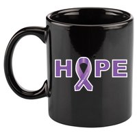 Alzheimer's Disase Awareness Ribbon 11oz C Handle Ceramic Mug
