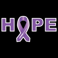 Alzheimer's Disase Awareness Ribbon Drawstring Bag