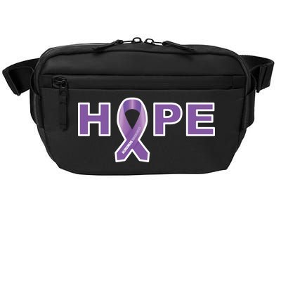 Alzheimer's Disase Awareness Ribbon Crossbody Pack