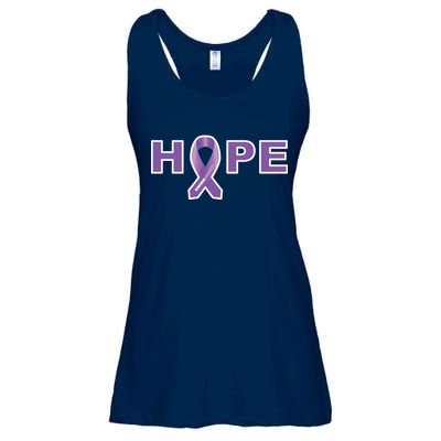 Alzheimer's Disase Awareness Ribbon Ladies Essential Flowy Tank