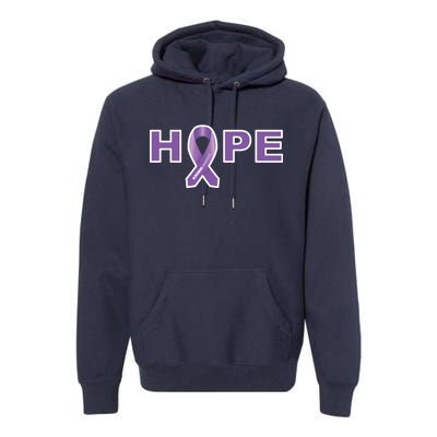 Alzheimer's Disase Awareness Ribbon Premium Hoodie