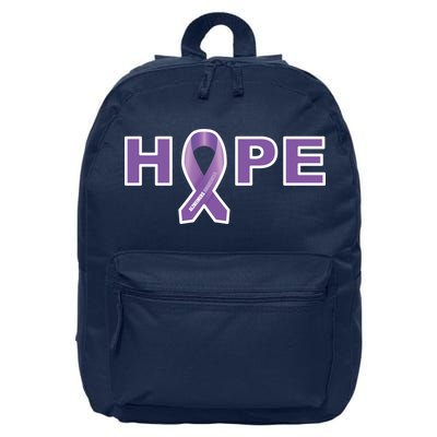 Alzheimer's Disase Awareness Ribbon 16 in Basic Backpack