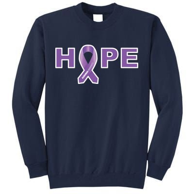 Alzheimer's Disase Awareness Ribbon Tall Sweatshirt