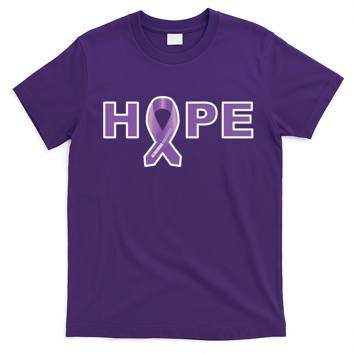 Alzheimer's Disase Awareness Ribbon T-Shirt