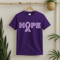 Alzheimer's Disase Awareness Ribbon T-Shirt
