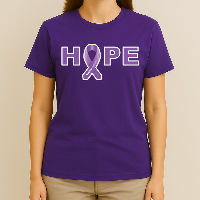 Alzheimer's Disase Awareness Ribbon T-Shirt