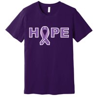 Alzheimer's Disase Awareness Ribbon Premium T-Shirt