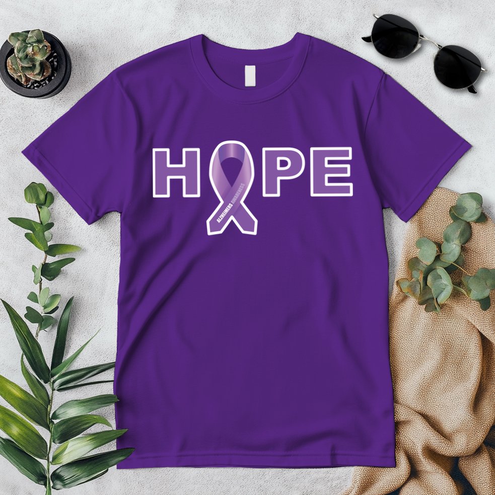 Alzheimer's Disase Awareness Ribbon Premium T-Shirt