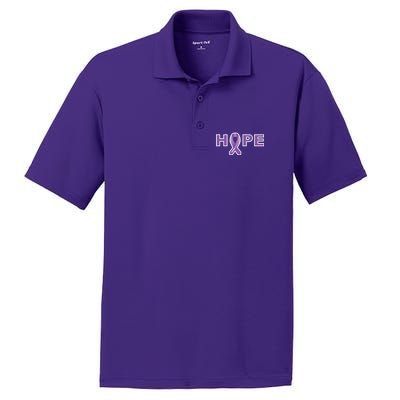 Alzheimer's Disase Awareness Ribbon PosiCharge RacerMesh Polo