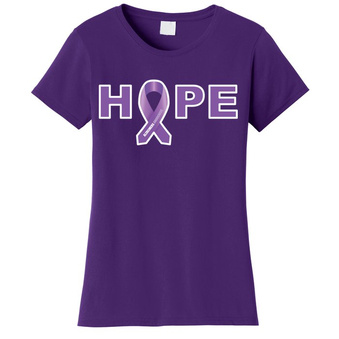 Alzheimer's Disase Awareness Ribbon Women's T-Shirt