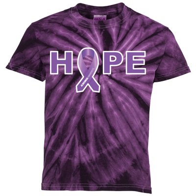 Alzheimer's Disase Awareness Ribbon Kids Tie-Dye T-Shirt