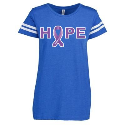 Alzheimer's Disase Awareness Ribbon Enza Ladies Jersey Football T-Shirt