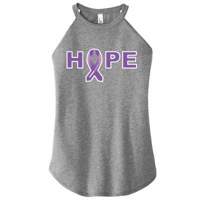 Alzheimer's Disase Awareness Ribbon Women's Perfect Tri Rocker Tank