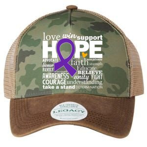 Alzheimer's Hope Love Support Legacy Tie Dye Trucker Hat