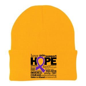 Alzheimer's Hope Love Support Knit Cap Winter Beanie