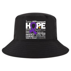 Alzheimer's Hope Love Support Cool Comfort Performance Bucket Hat