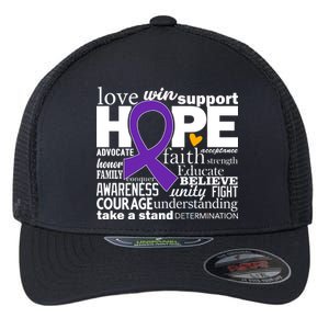 Alzheimer's Hope Love Support Flexfit Unipanel Trucker Cap