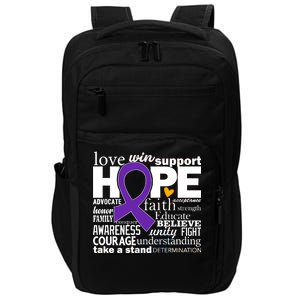 Alzheimer's Hope Love Support Impact Tech Backpack