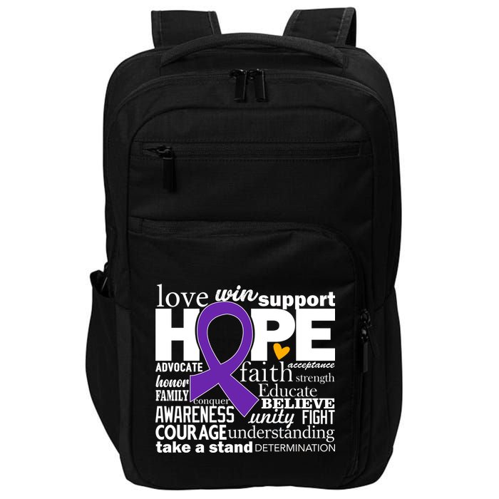 Alzheimer's Hope Love Support Impact Tech Backpack