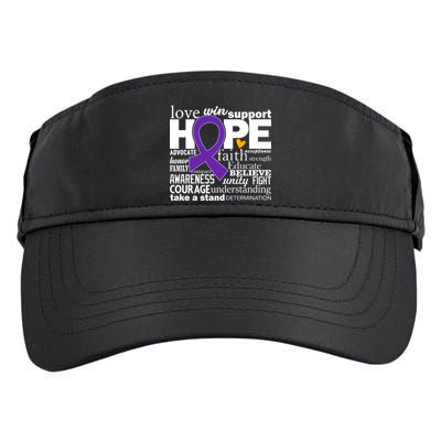 Alzheimer's Hope Love Support Adult Drive Performance Visor