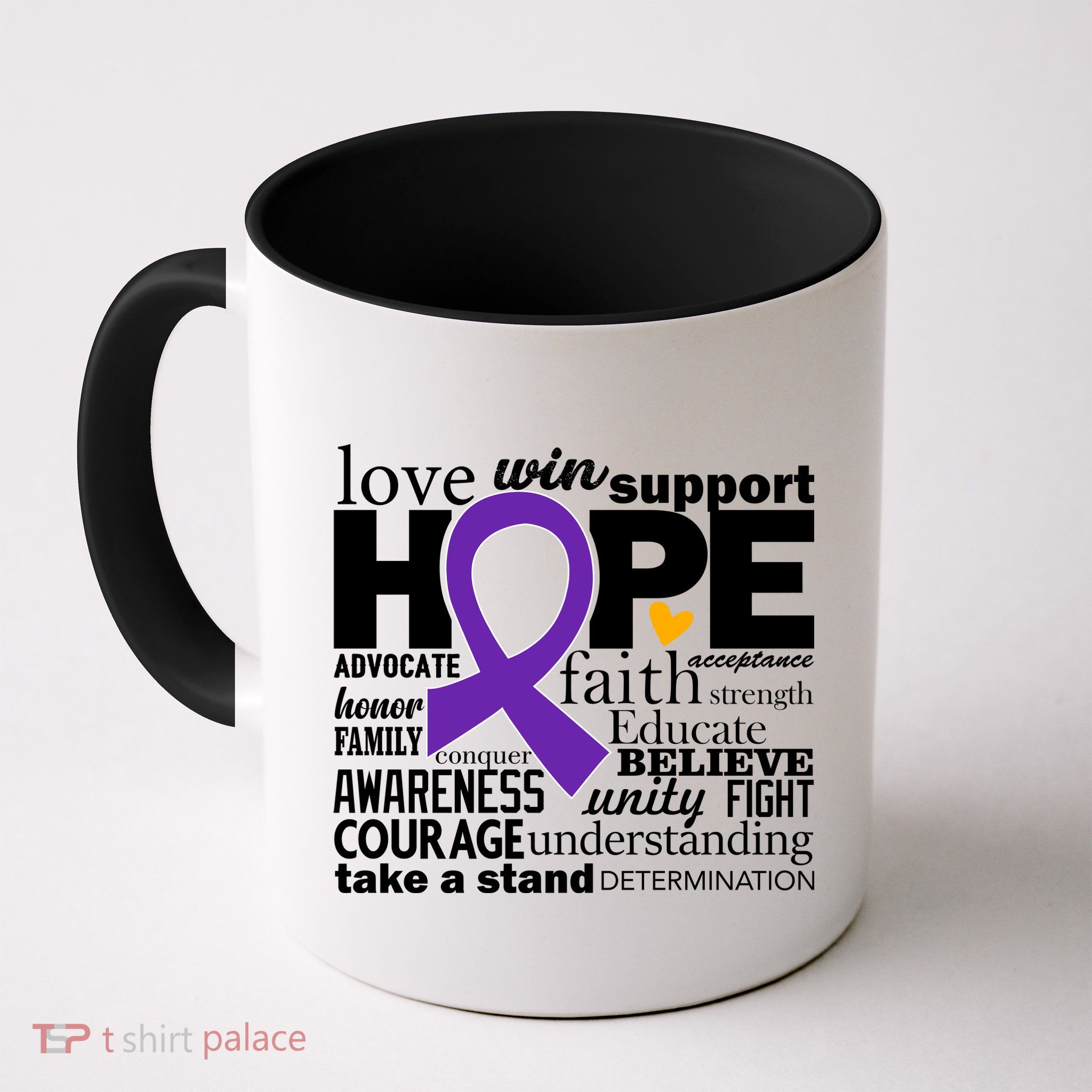 Alzheimer's Hope Love Support Mug