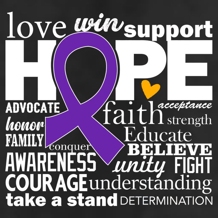 Alzheimer's Hope Love Support 11oz C Handle Ceramic Mug