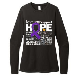 Alzheimer's Hope Love Support Womens CVC Long Sleeve Shirt