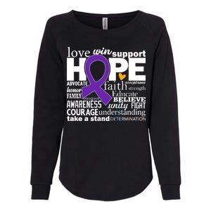 Alzheimer's Hope Love Support Womens California Wash Sweatshirt