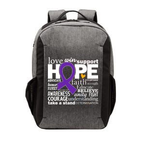 Alzheimer's Hope Love Support Vector Backpack