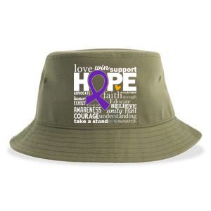 Alzheimer's Hope Love Support Sustainable Bucket Hat