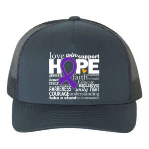 Alzheimer's Hope Love Support Yupoong Adult 5-Panel Trucker Hat