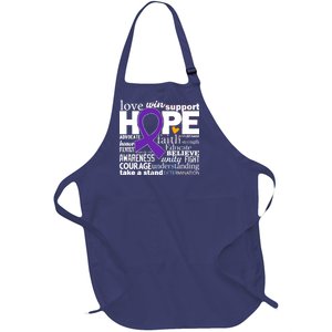 Alzheimer's Hope Love Support Full-Length Apron With Pockets