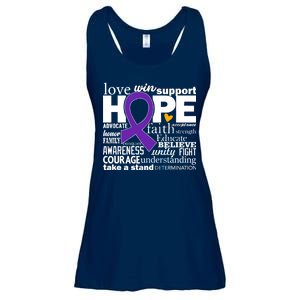 Alzheimer's Hope Love Support Ladies Essential Flowy Tank