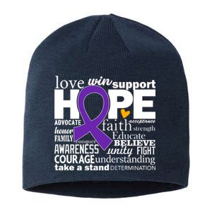 Alzheimer's Hope Love Support Sustainable Beanie