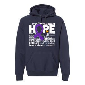 Alzheimer's Hope Love Support Premium Hoodie