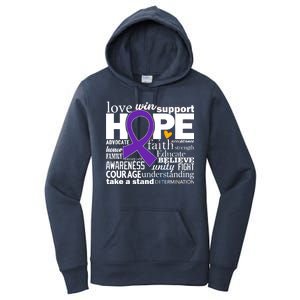 Alzheimer's Hope Love Support Women's Pullover Hoodie